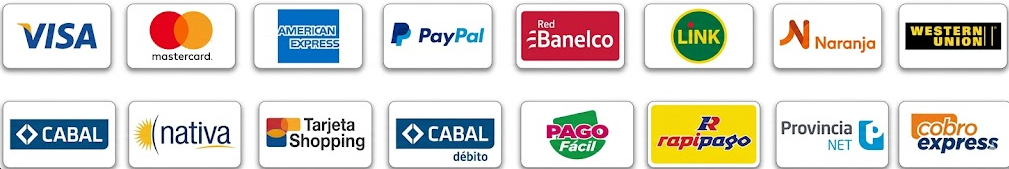 Medios de pago disponibles